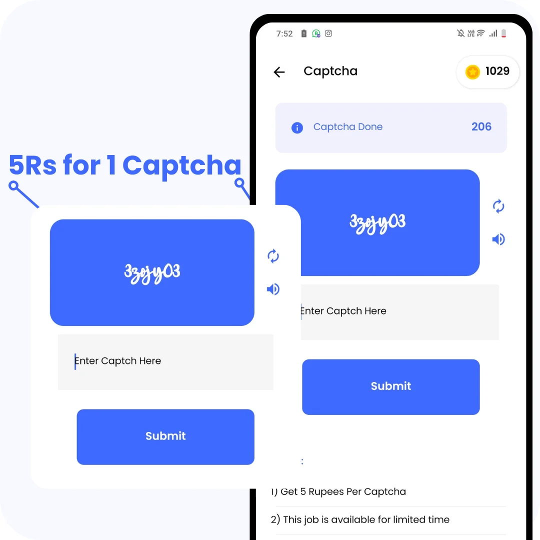 Solving a captcha task